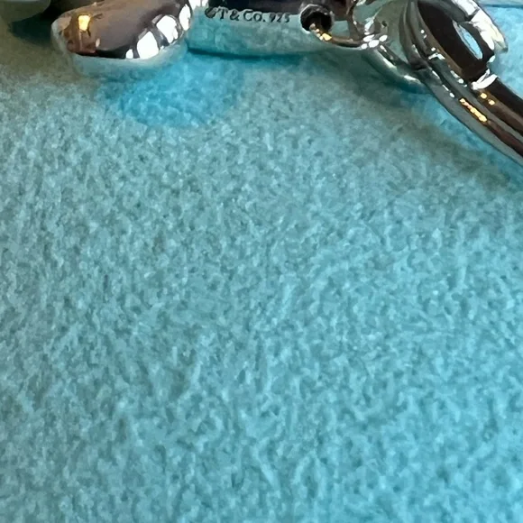 🌸🌸 Authentic Tiffany & Co. RARE Fleur De Lis Keyring - Picture 2 of 10